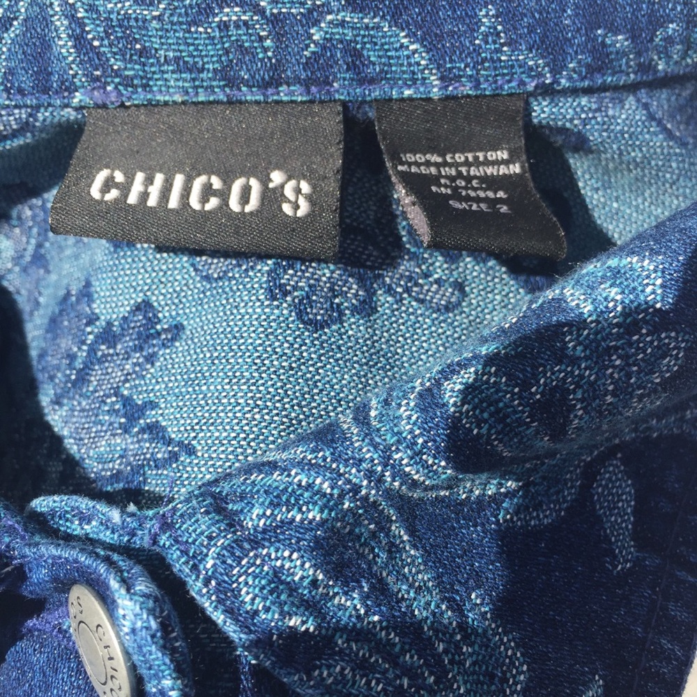 Chico’s Cotton Jacket. size 2 - Picture 9 of 9